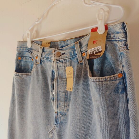 NWT Levi's Women's denim Long Icon maxi skirt size 32 Y2K - Picture 2 of 10